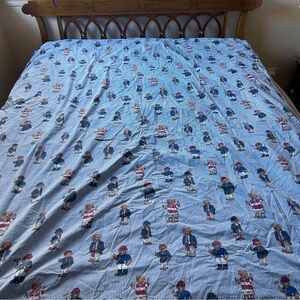 Ralph Lauren Teddy Bear Flat Bed Sheet Twin? *See Measurements* 100% Cotton
